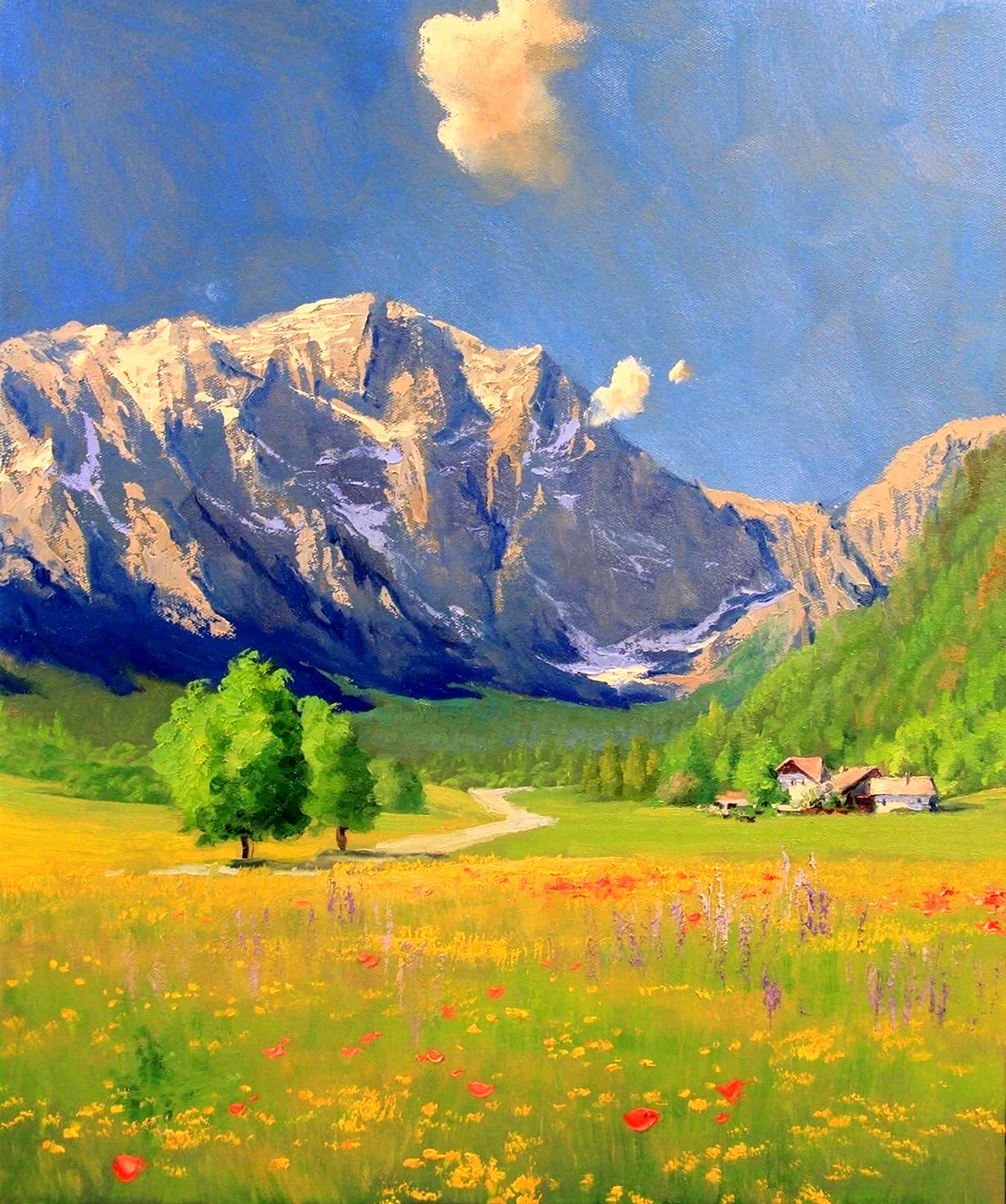 Картина Игоря Сахарова горы