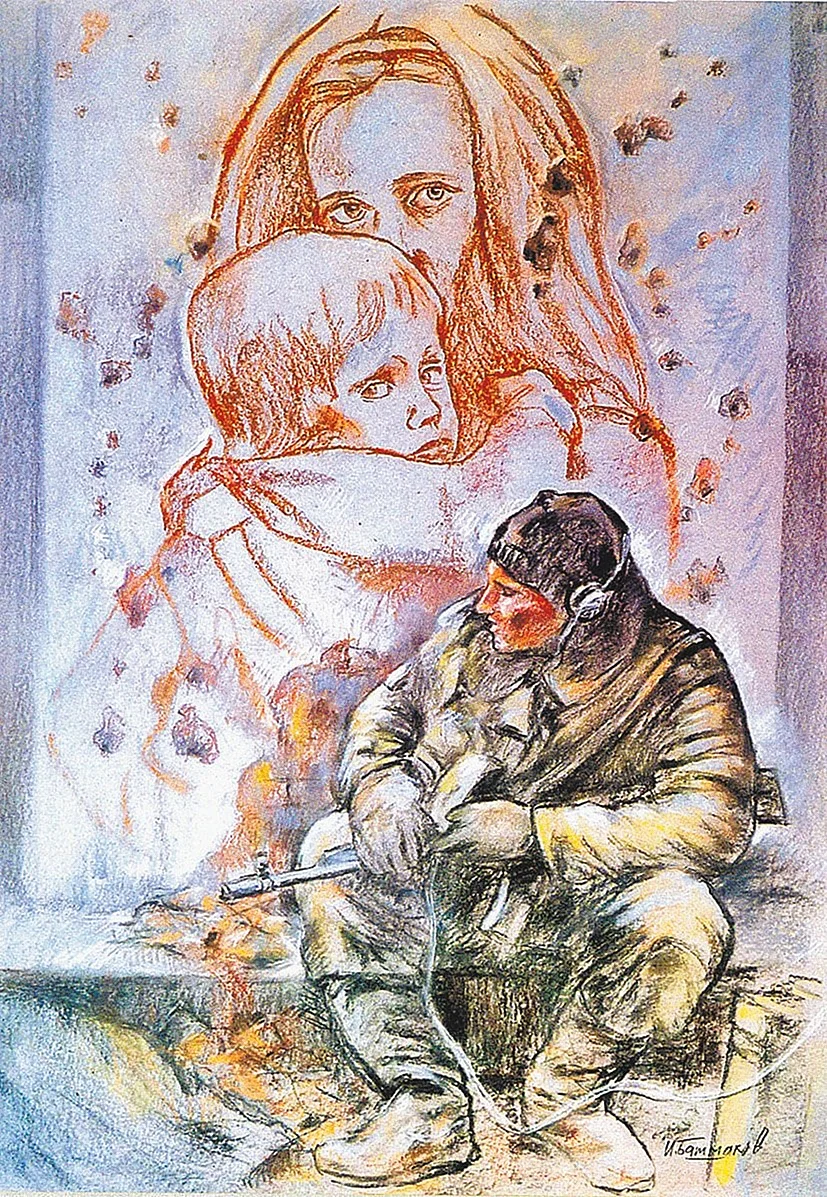 Картина художника Игоря Башмакова Возвращение