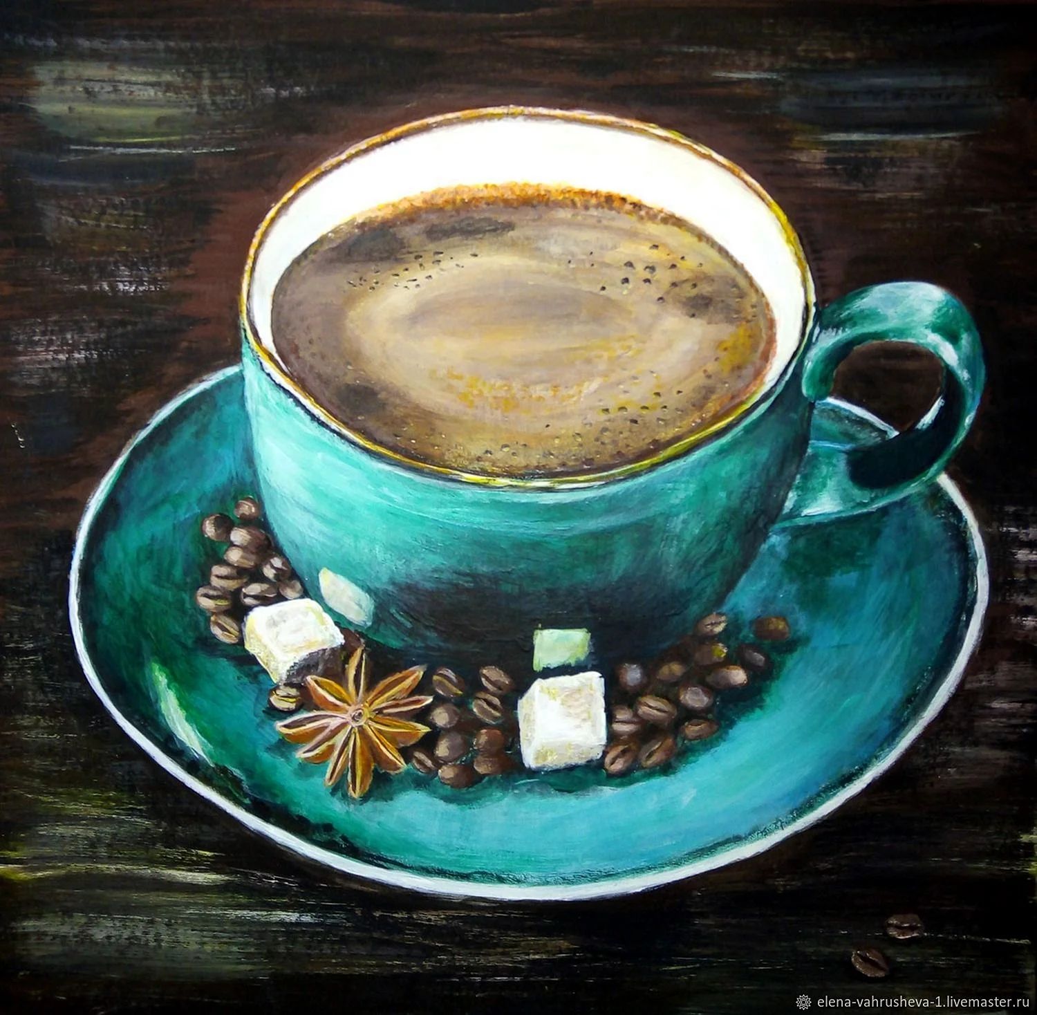 Картина кофе