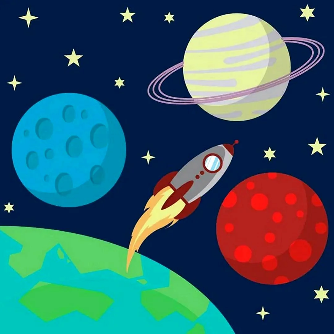 Картина космос для детей