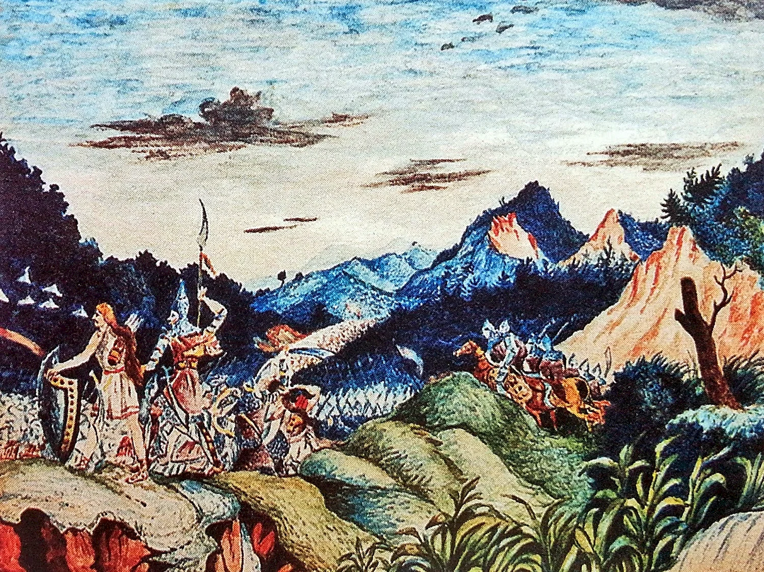 Картина Лермонтова древняя рать