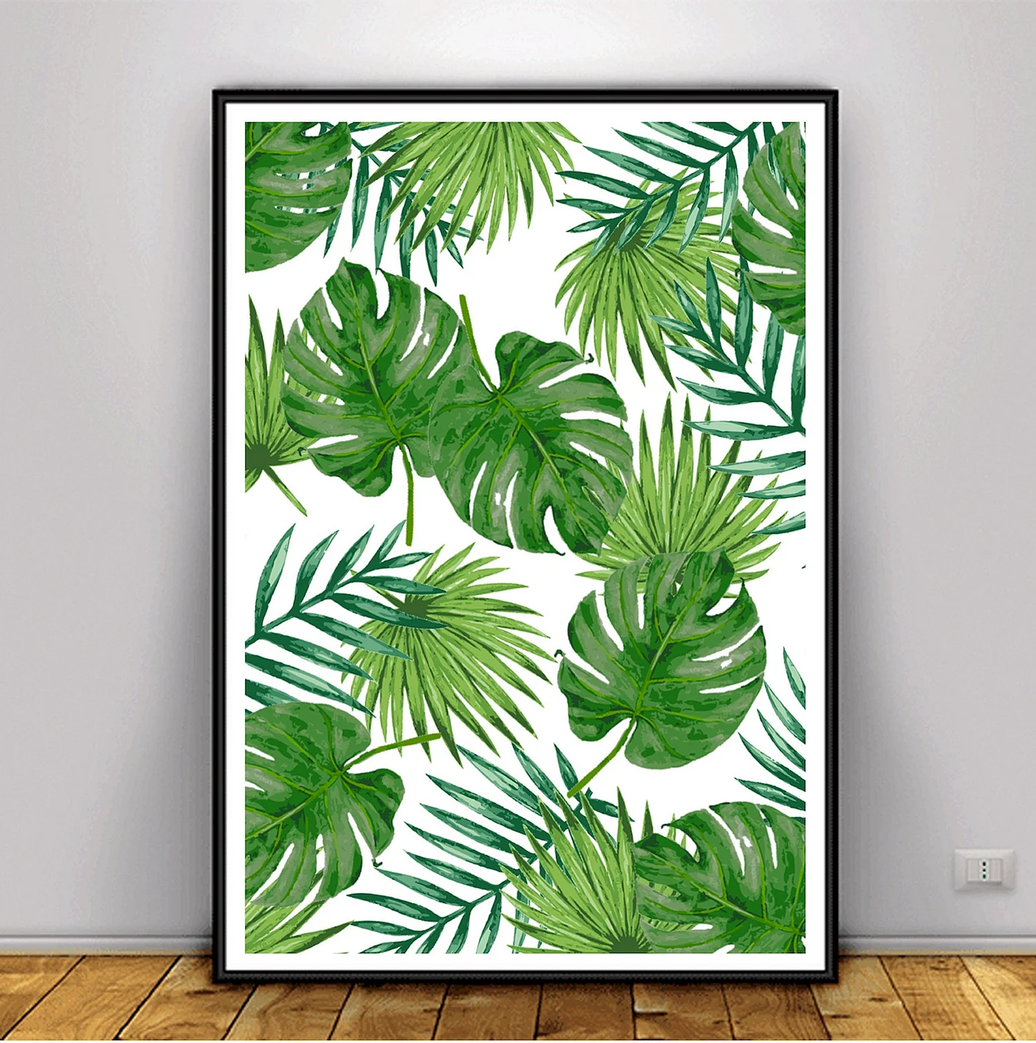 Картина тропические листья