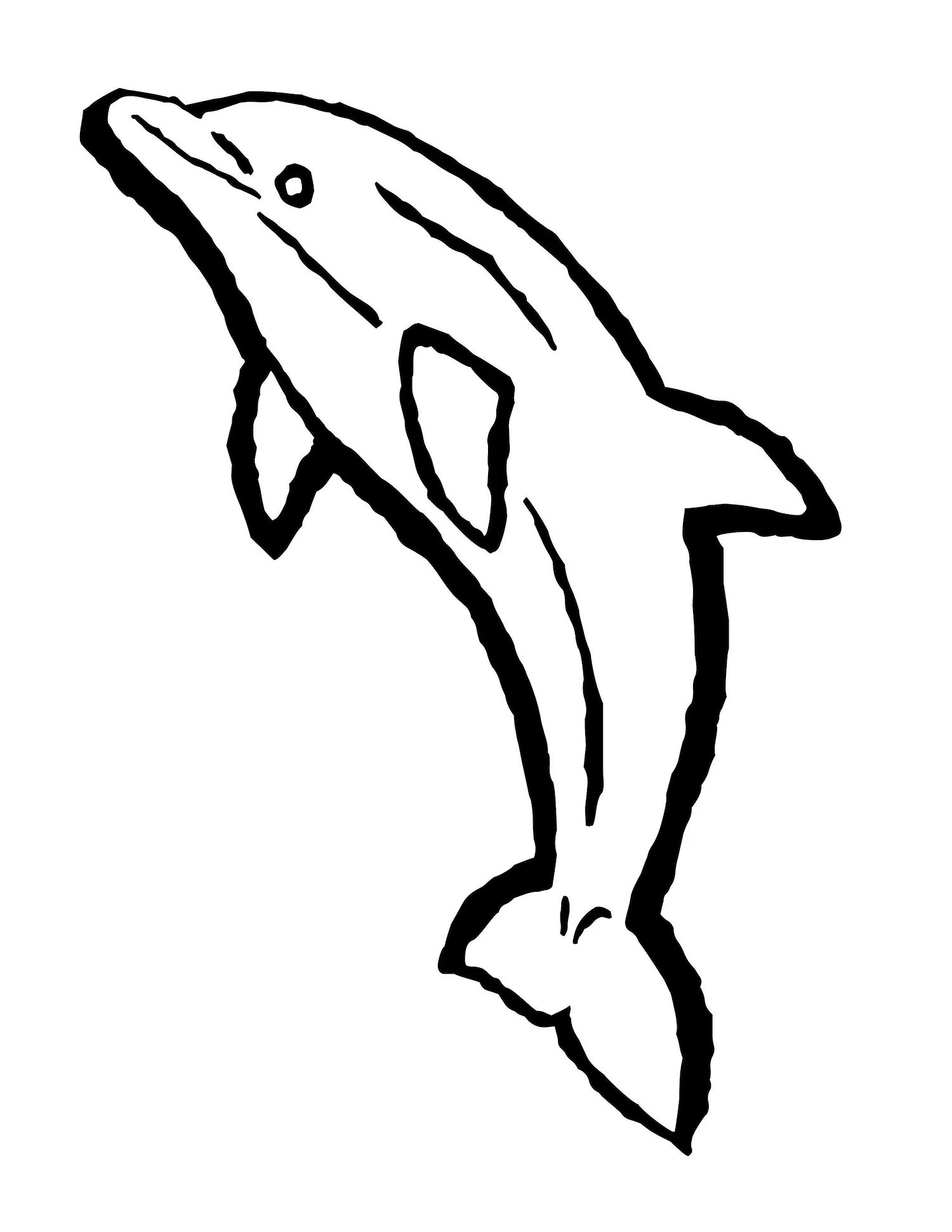 Картинки дельфинов для срисовки