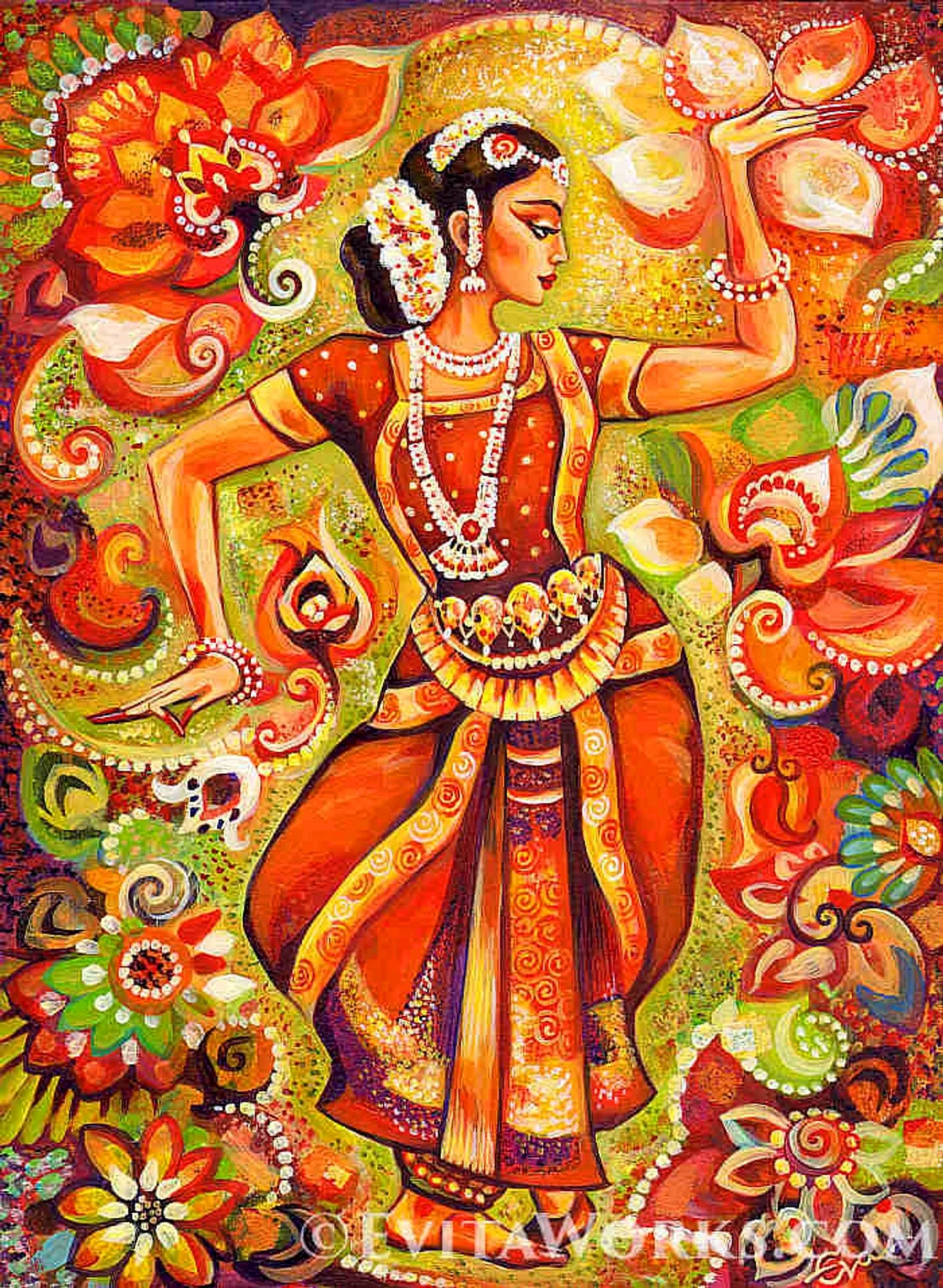 Картины Индии танцовщица