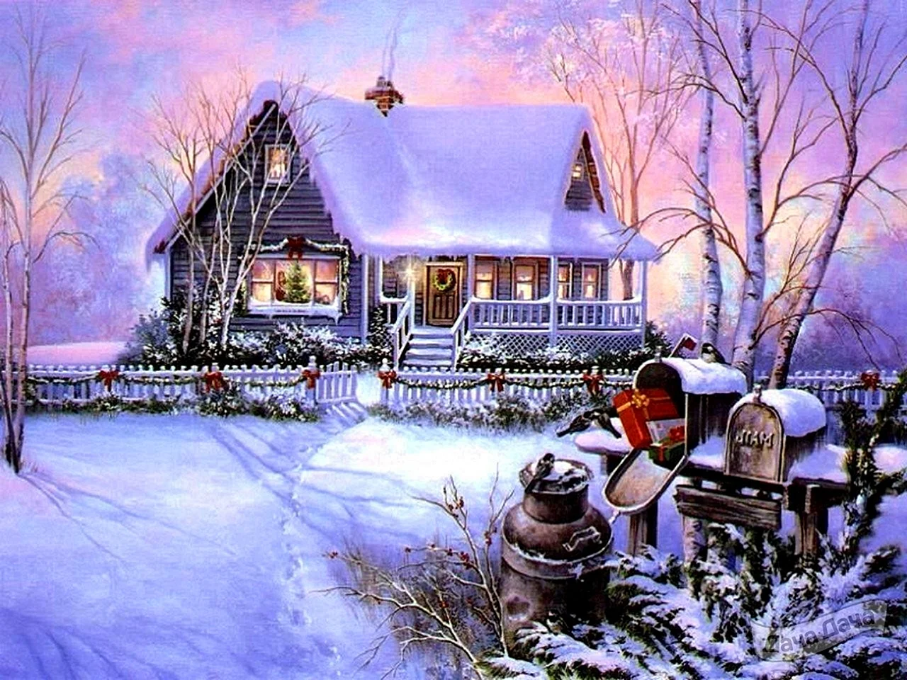 Картины художника Terry Redlin Рождество