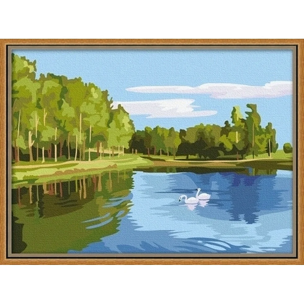 Картины по номерам Лебединое озеро
