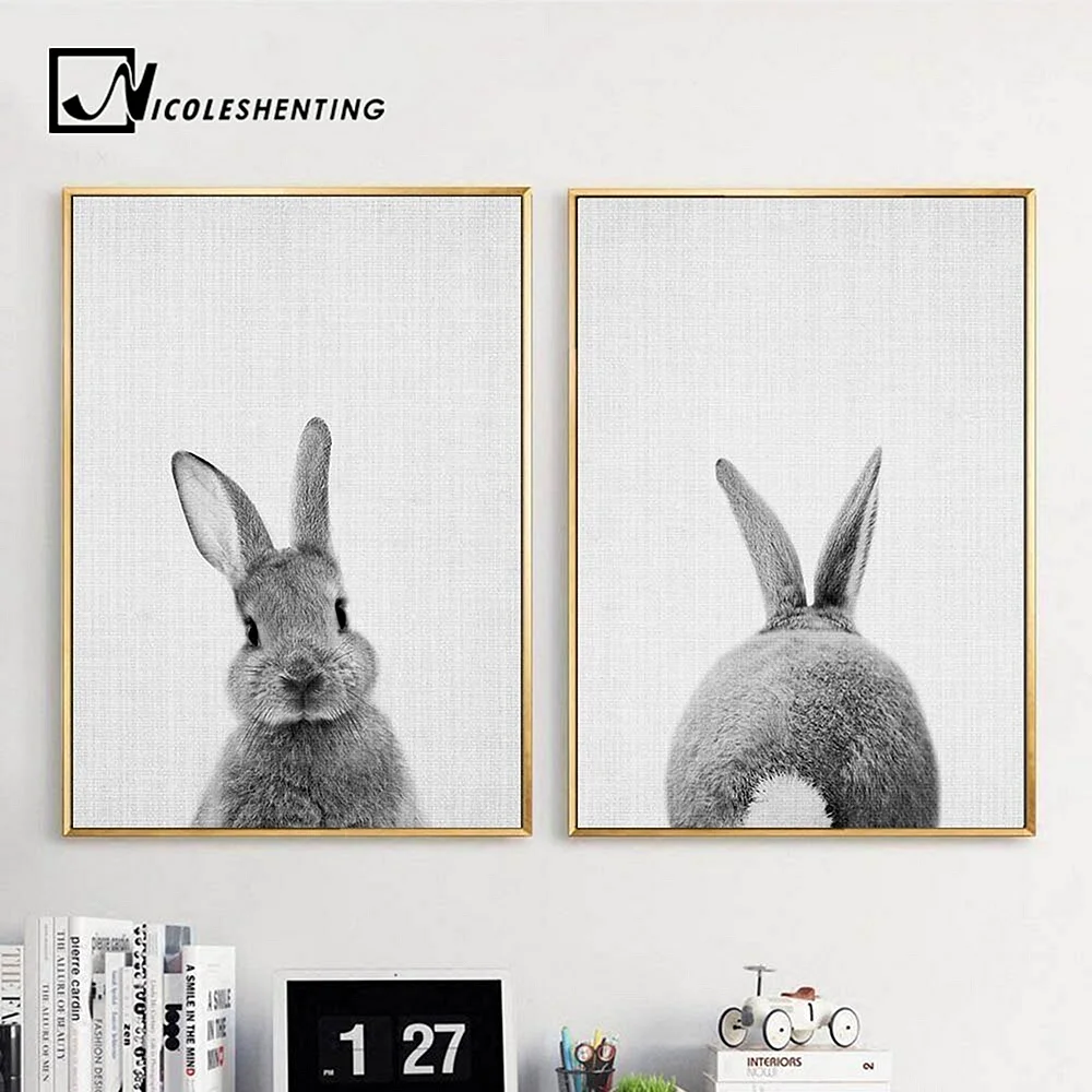 Картины с кроликами на стену