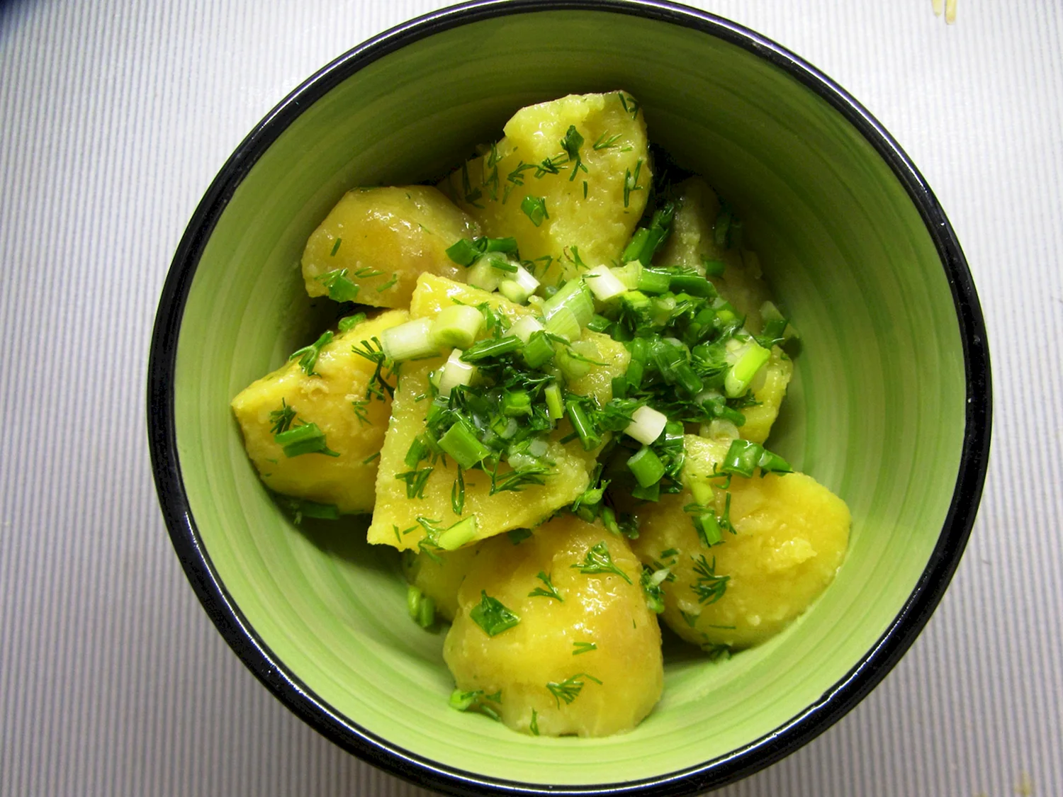 Картошка с зеленью