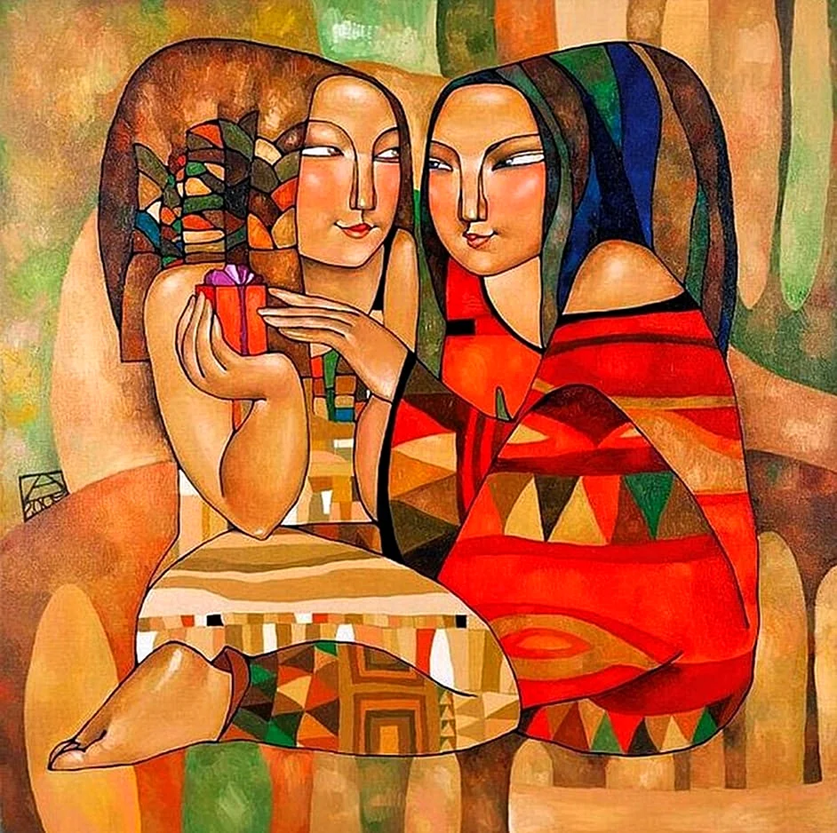 Казахская художница Акжана Абдалиева