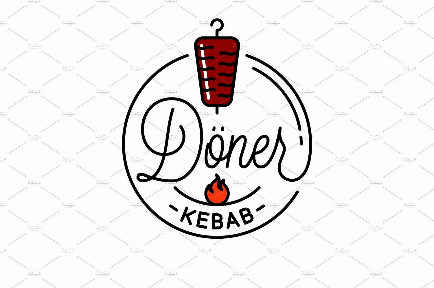 Кебаб логотип