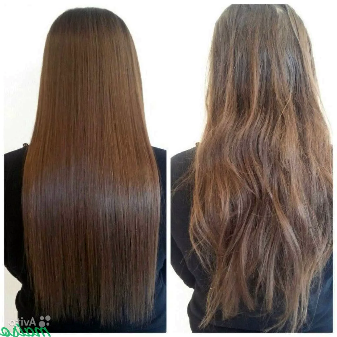 Кератин для волос до и после