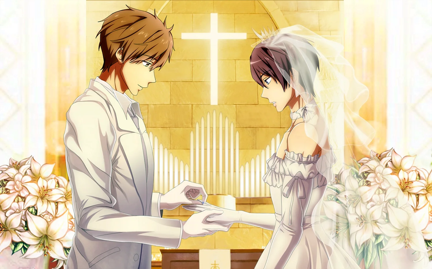 Хару и Макото свадьба