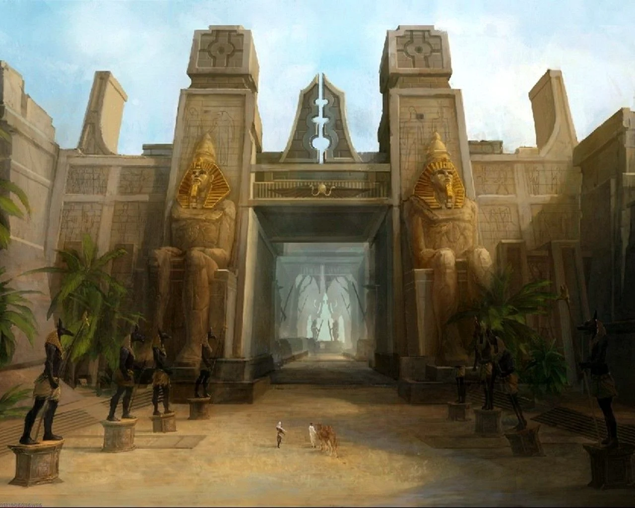 Храм Анубиса древний Египет