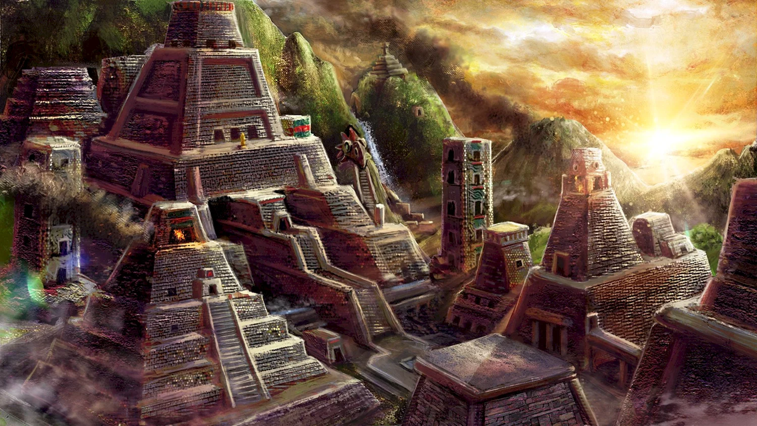 Храм ацтеков арт