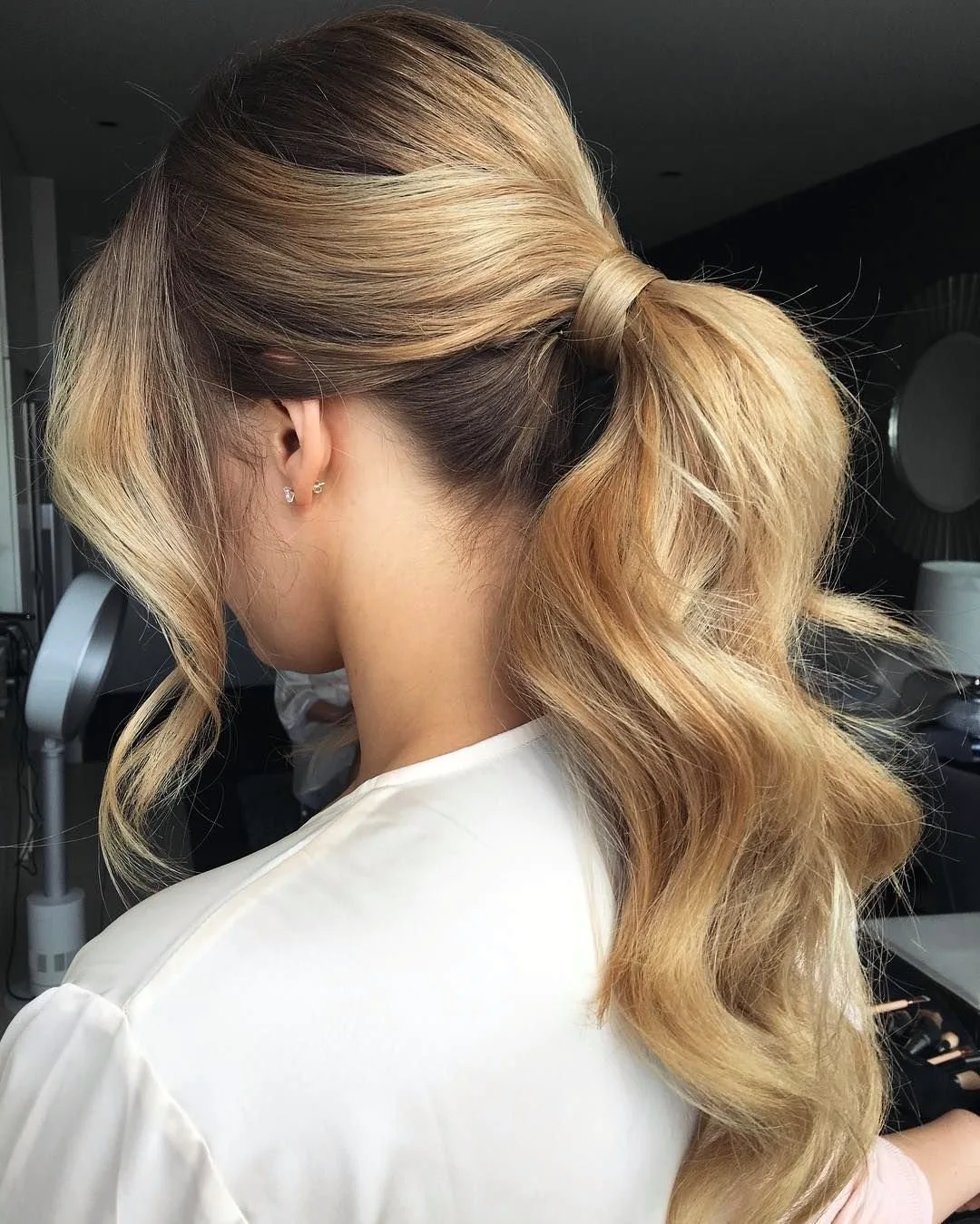 Хвост ponytail волосы