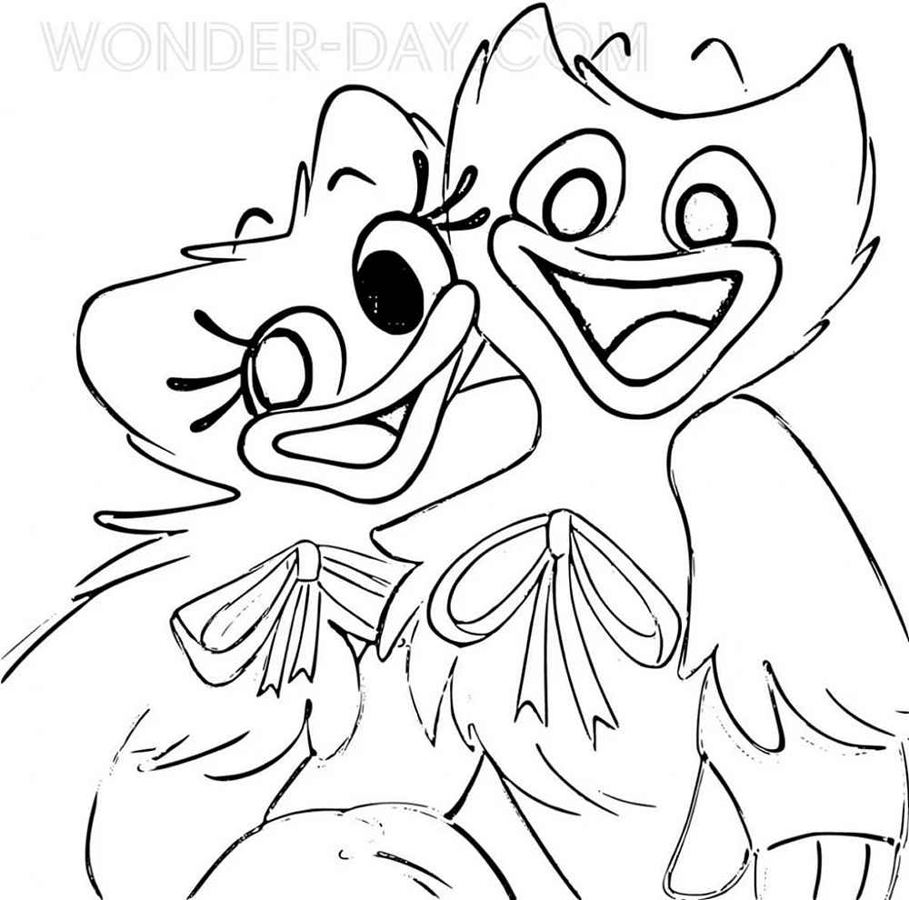 Kissi Missi Coloring Pages