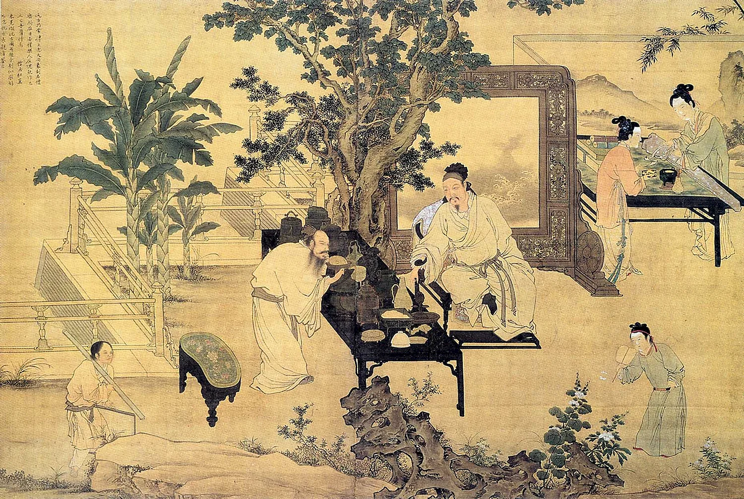 Китай древний чайная церемония картина