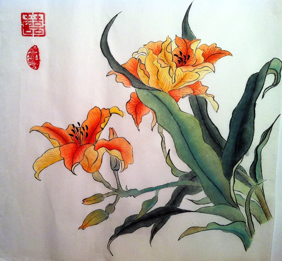 Китайская живопись гунби картины