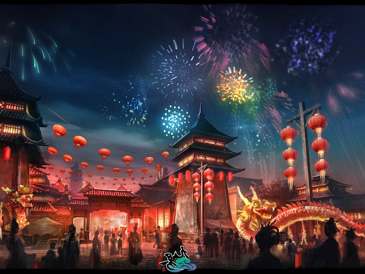 Китайский новый год арт