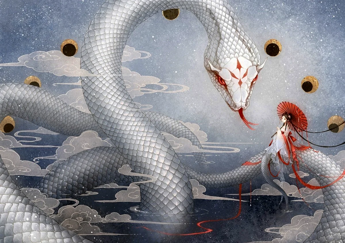 Китайское аниме белая змея