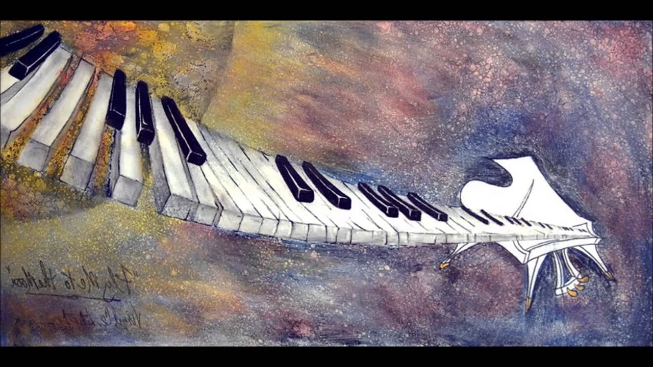 Клавиатура рояля в живописи