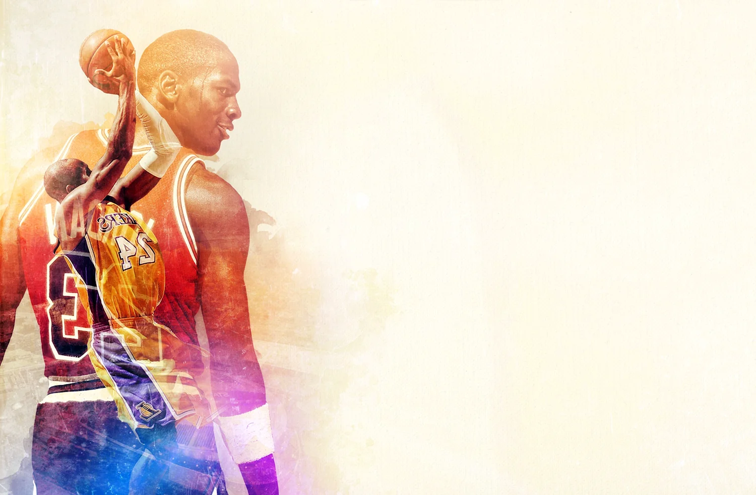 Kobe Bryant and Michael Jordan обои