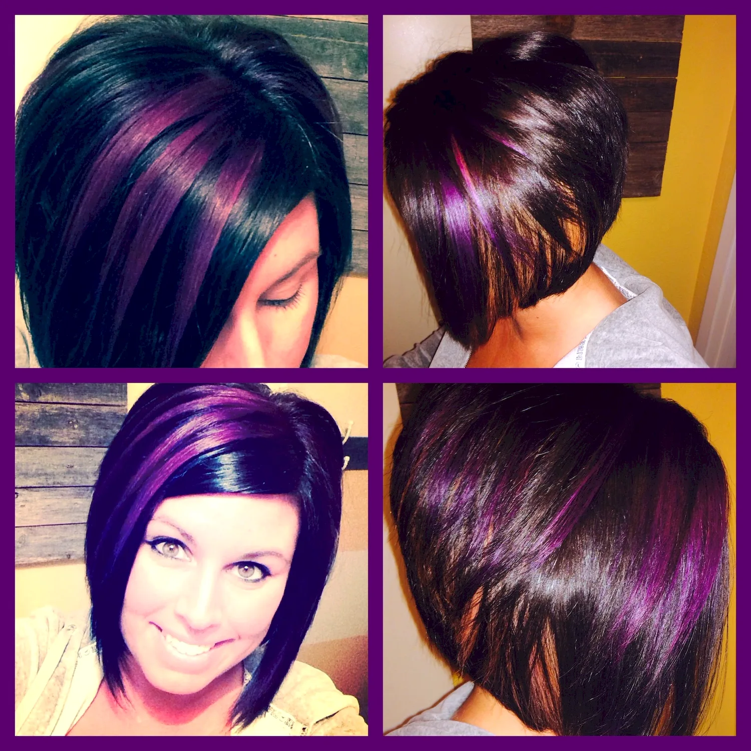 Колорирование волос фиолетовым