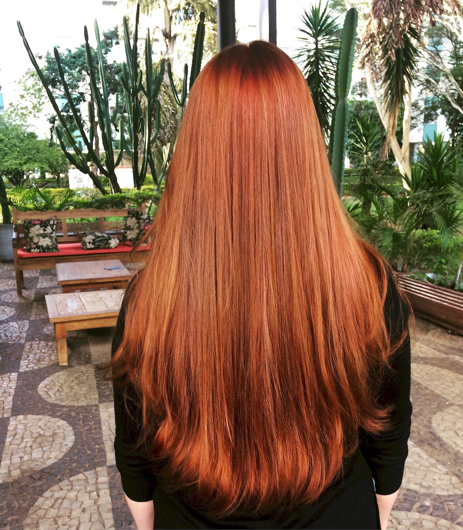 Коньячно рыжий цвет волос