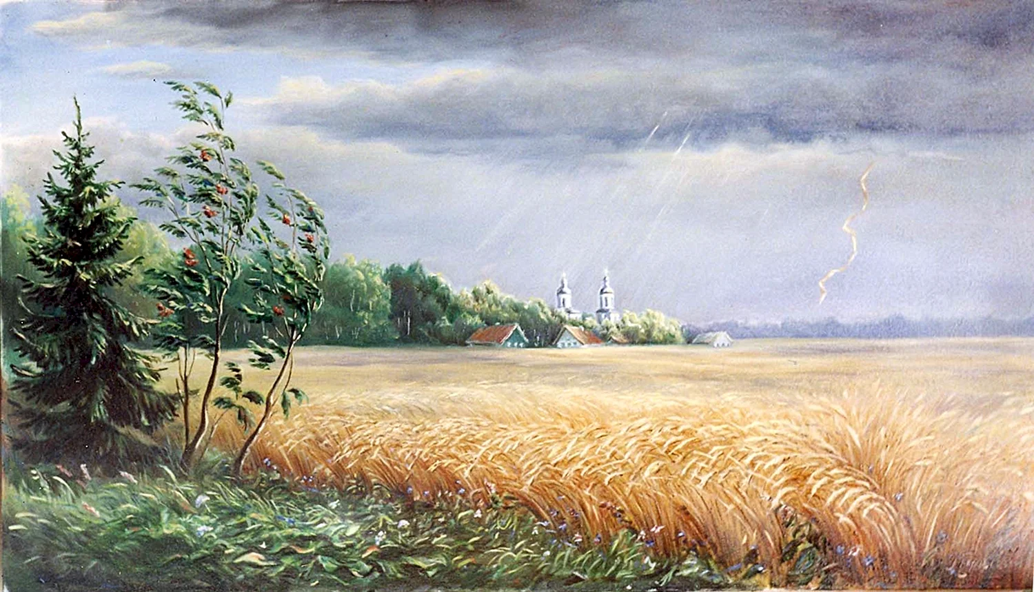 Конин художник пшеничное поле