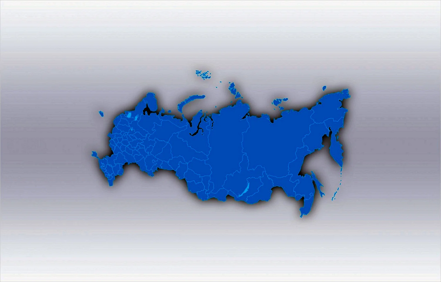 Контур России на прозрачном фоне с Крымом