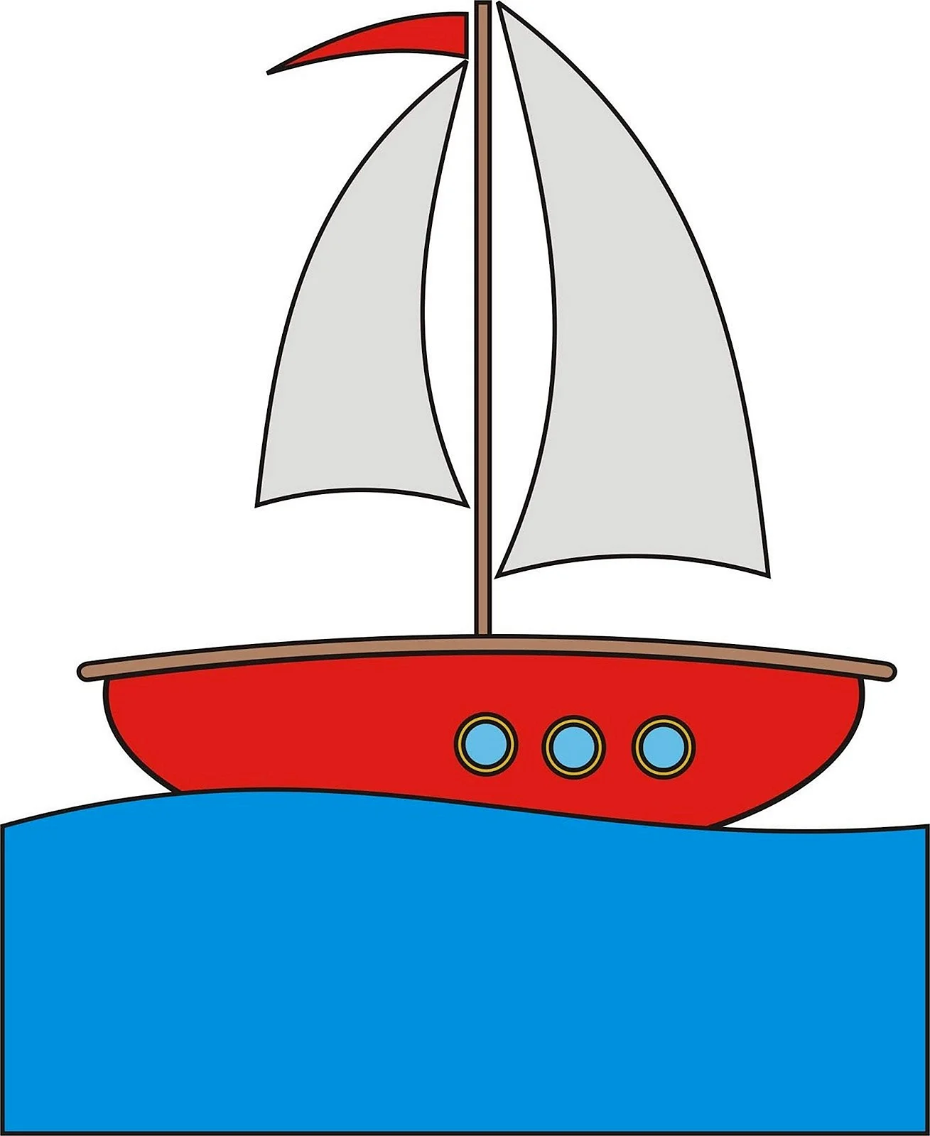 Кораблик картинка для детей