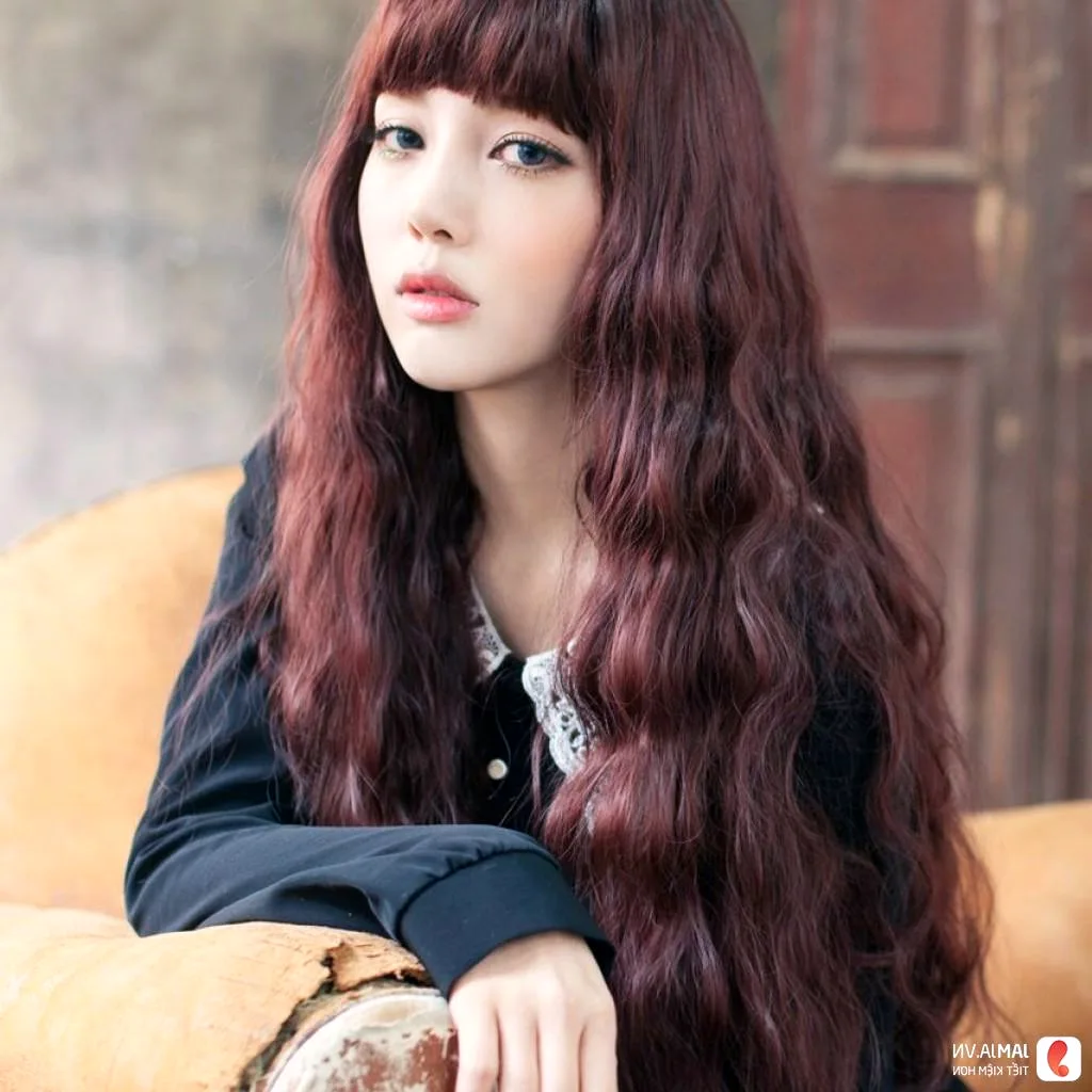 Кореянки с челкой и длинными волосами