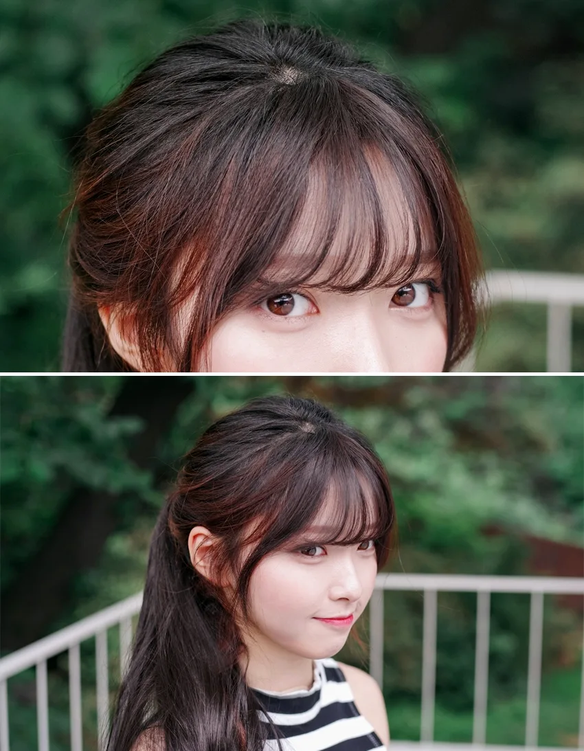 Корейские причёски для девушек с чёлкой