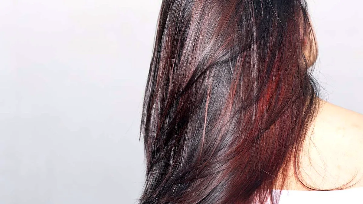 Коричневый цвет волос с красным отливом