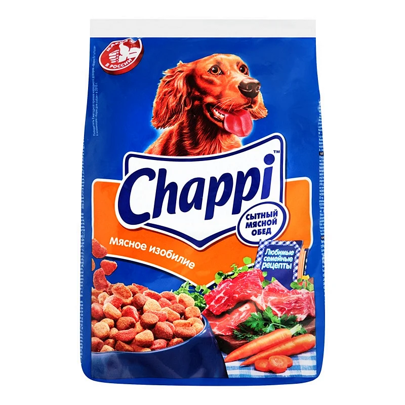 Корм для собак Chappi мясное изобилие 600г