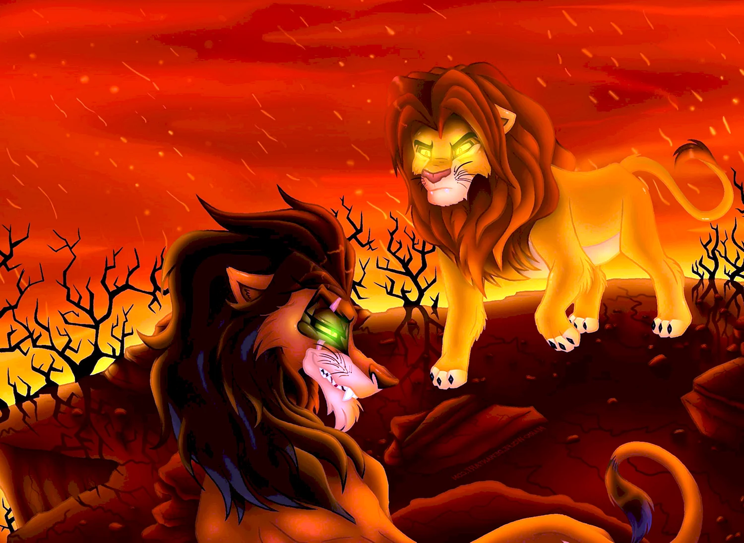 Король Лев шрам Огненный