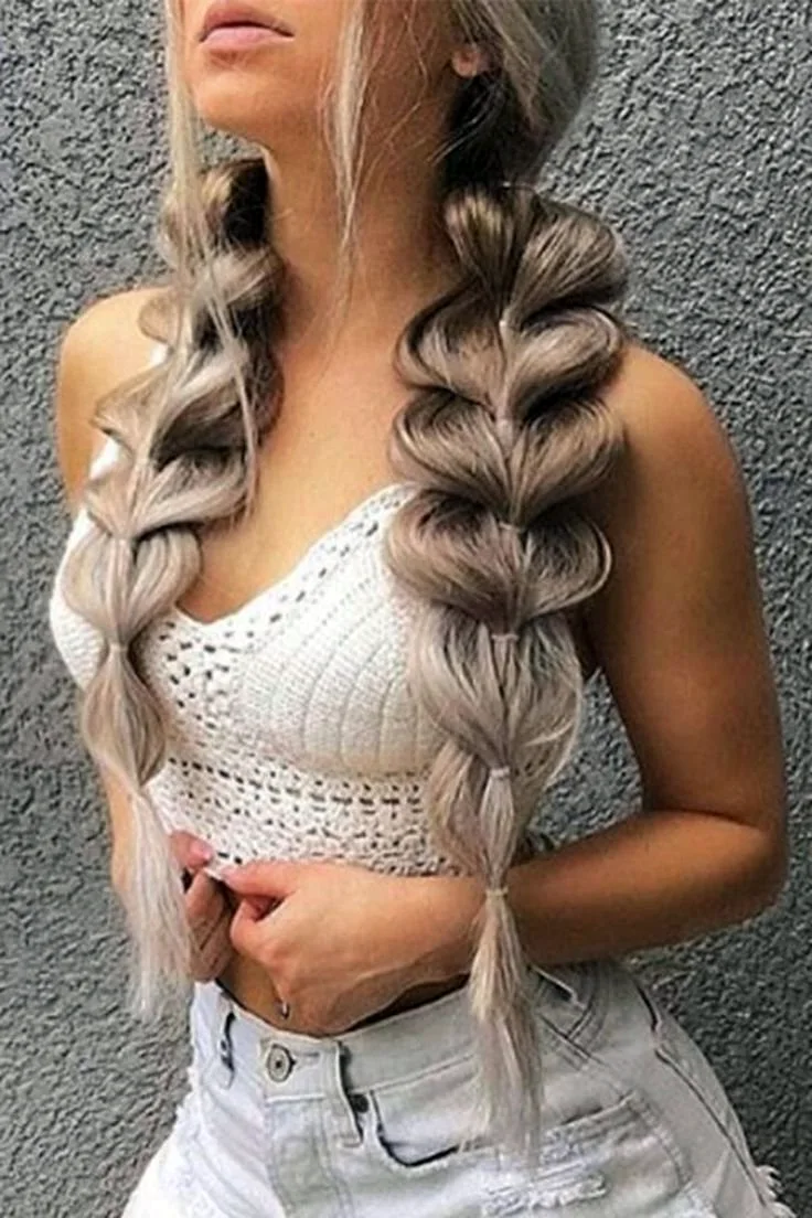 Коса Bubble Braid.