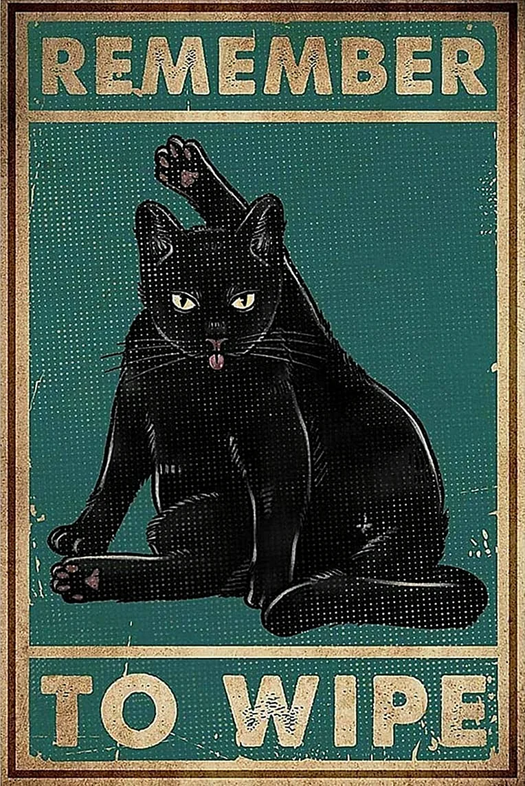 Кошки черные для плаката