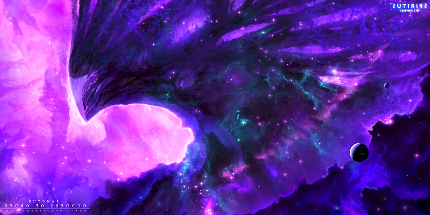 Космос в фиолетовых тонах