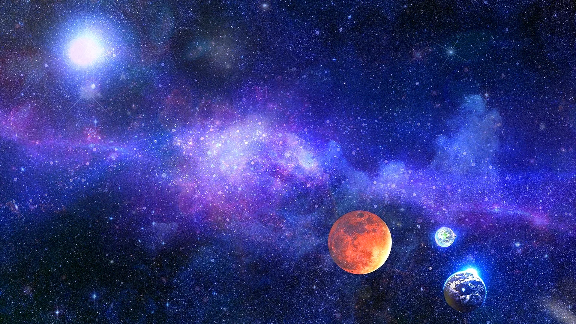 Космос звезды планеты