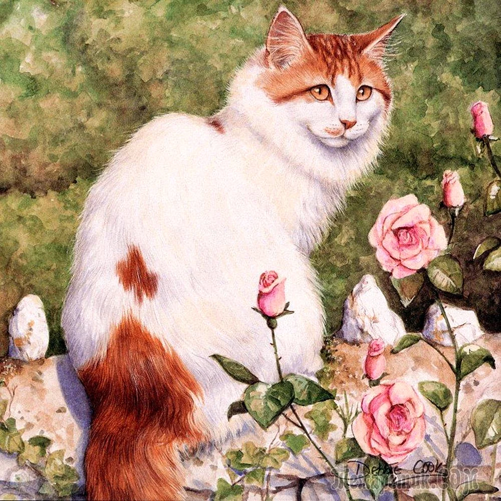 Коты художника деби Кука