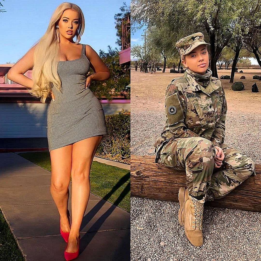 Красавицы в военной форме
