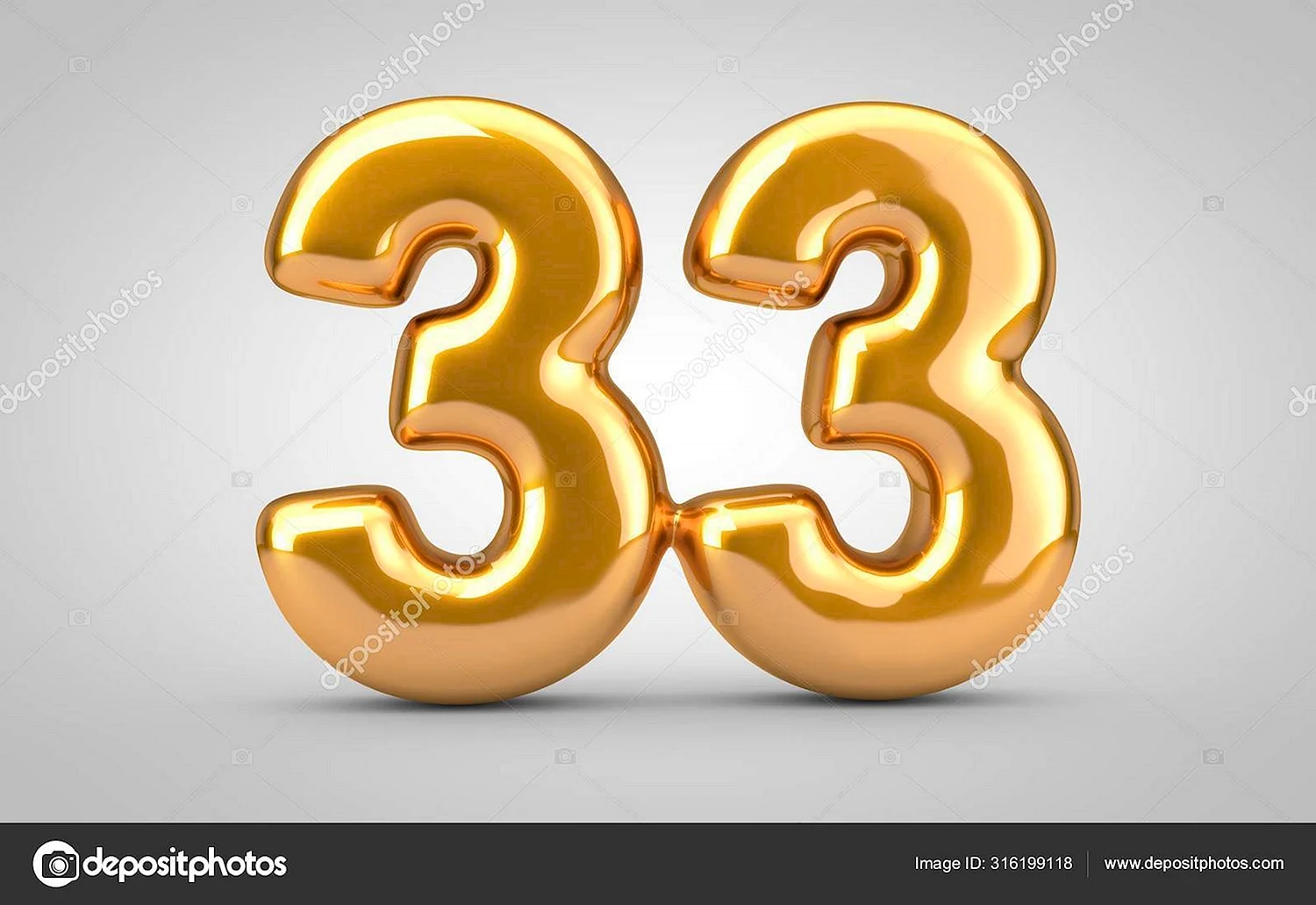 Красивая цифра 33