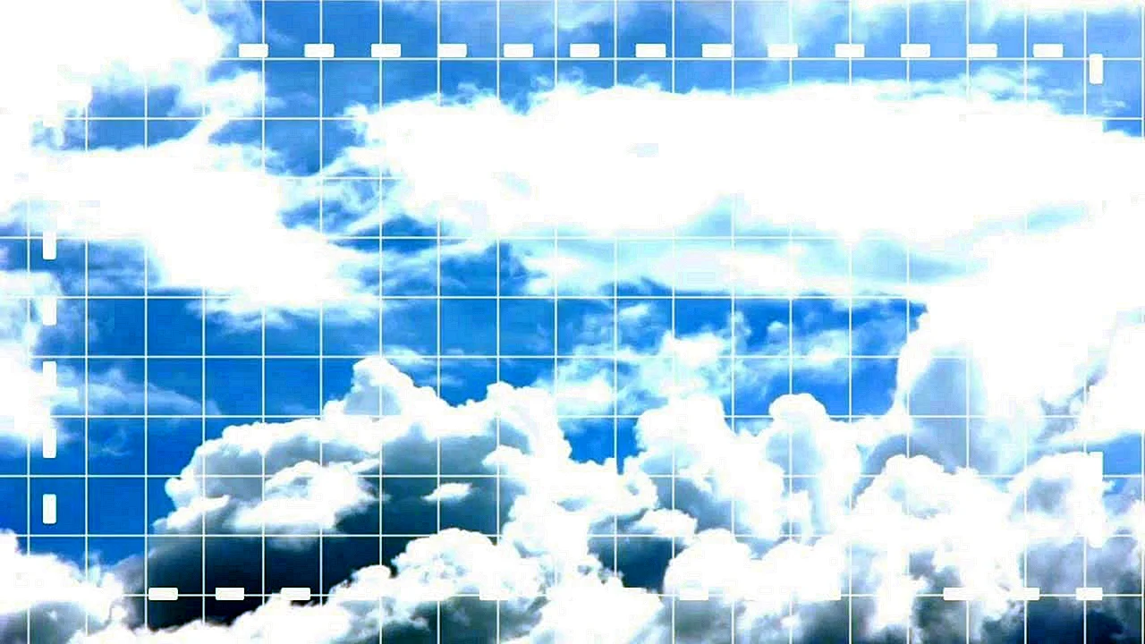 Красивые фоны в клетку с облаками