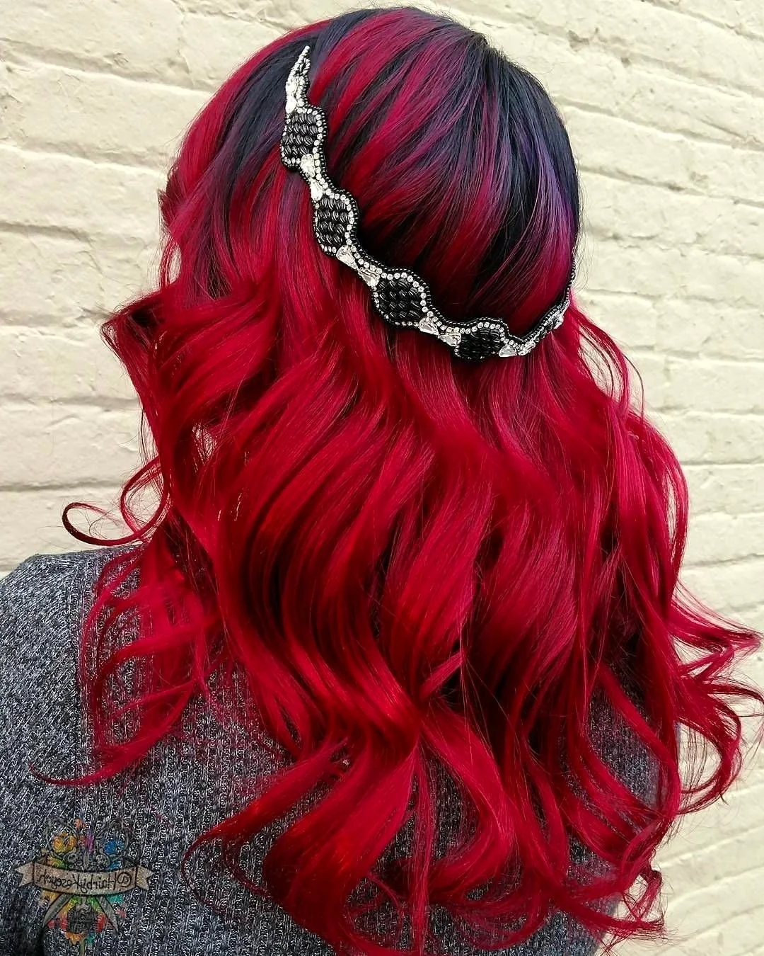 Красивые красные волосы