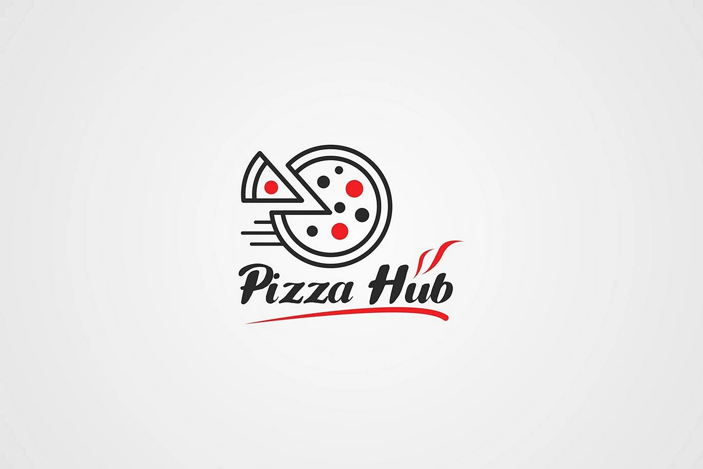 Красивый логотип пиццы