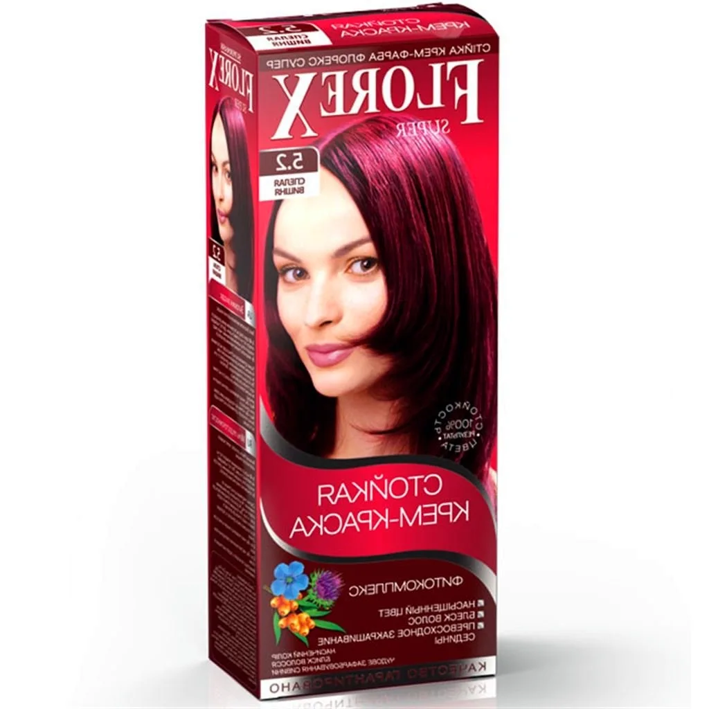 Темная вишня краска для волос Florex
