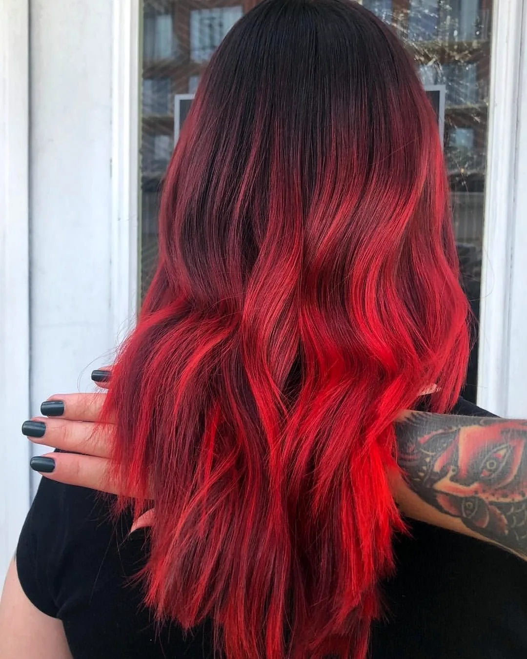 Красное окрашивание волос