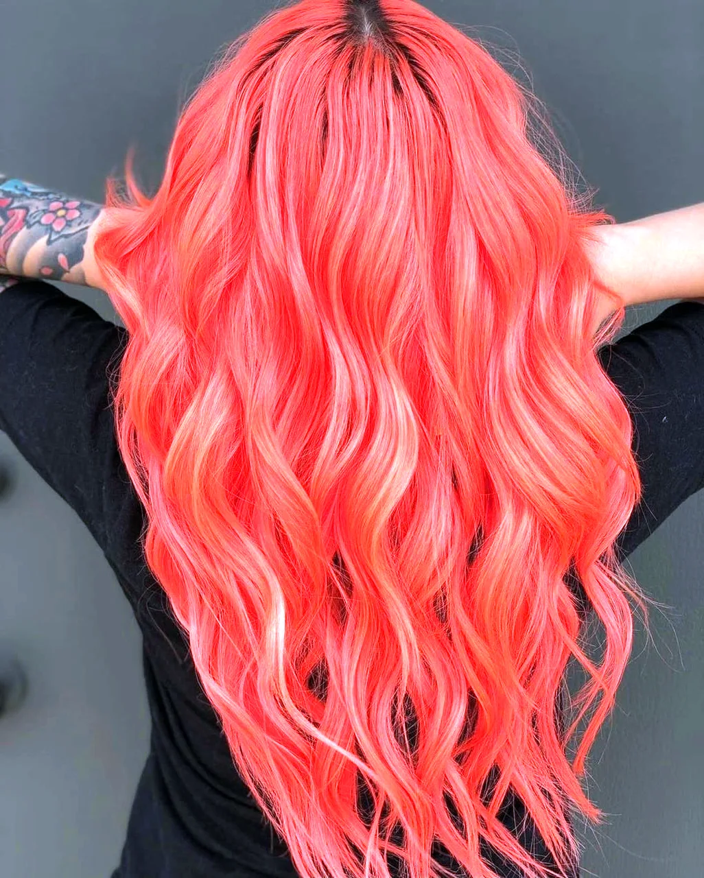 Красный Корал цвет волос552