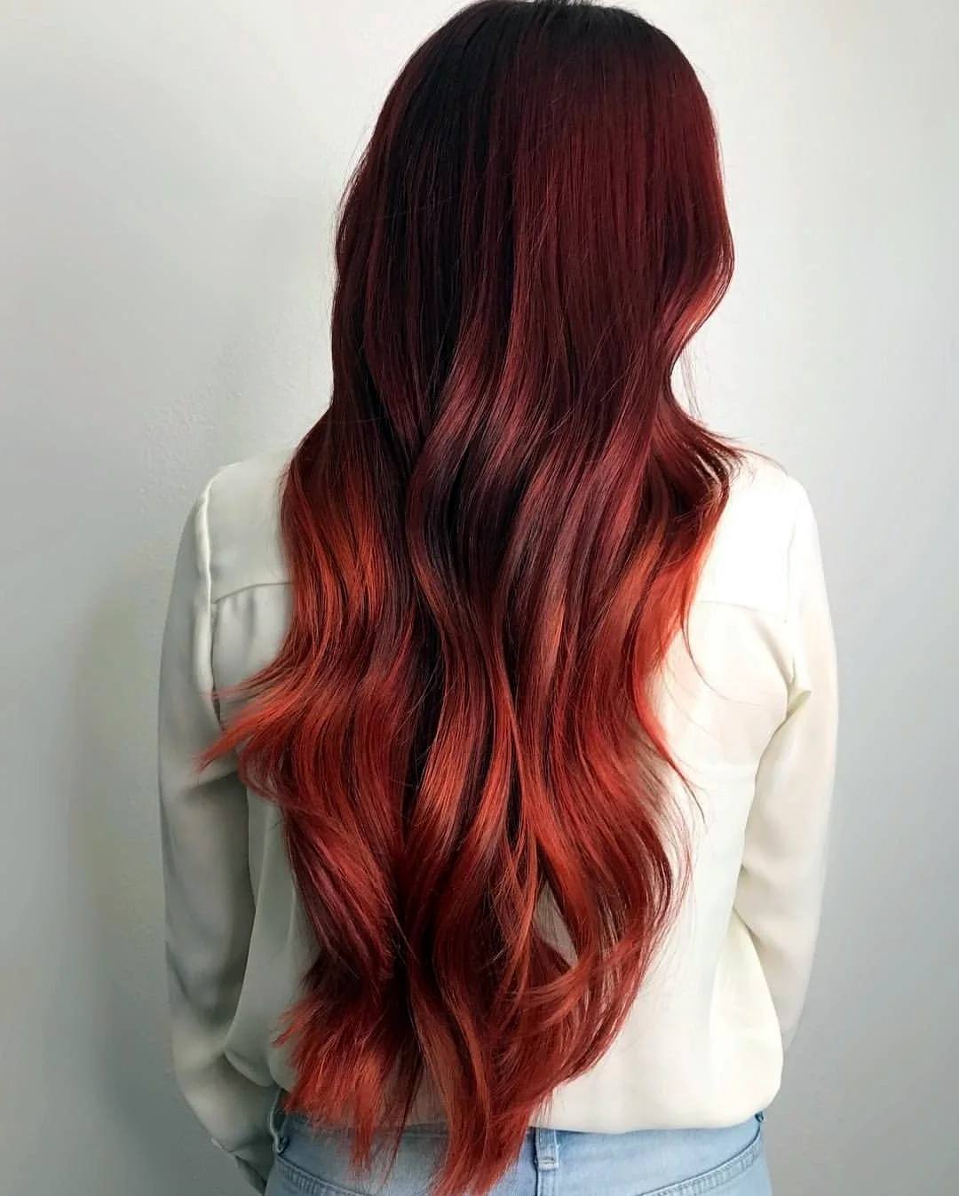 Красный на русые волосы